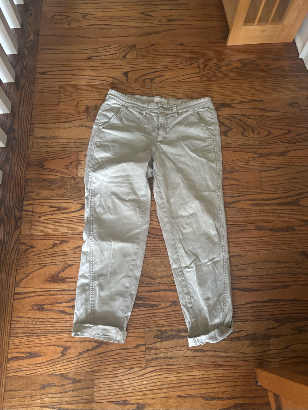 Anthropologie Light Gray Boyfriend Jeans